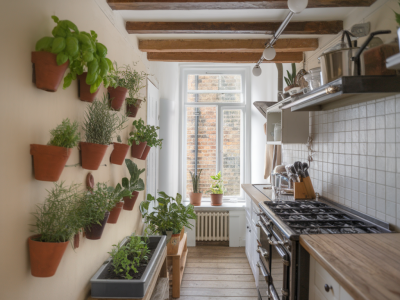 Wie setze ich einen kleinen urbanen kräutergarten in der küche um?