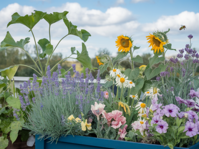 Wie baue ich im balkonkasten eine bienenfreundliche blütenoase an?