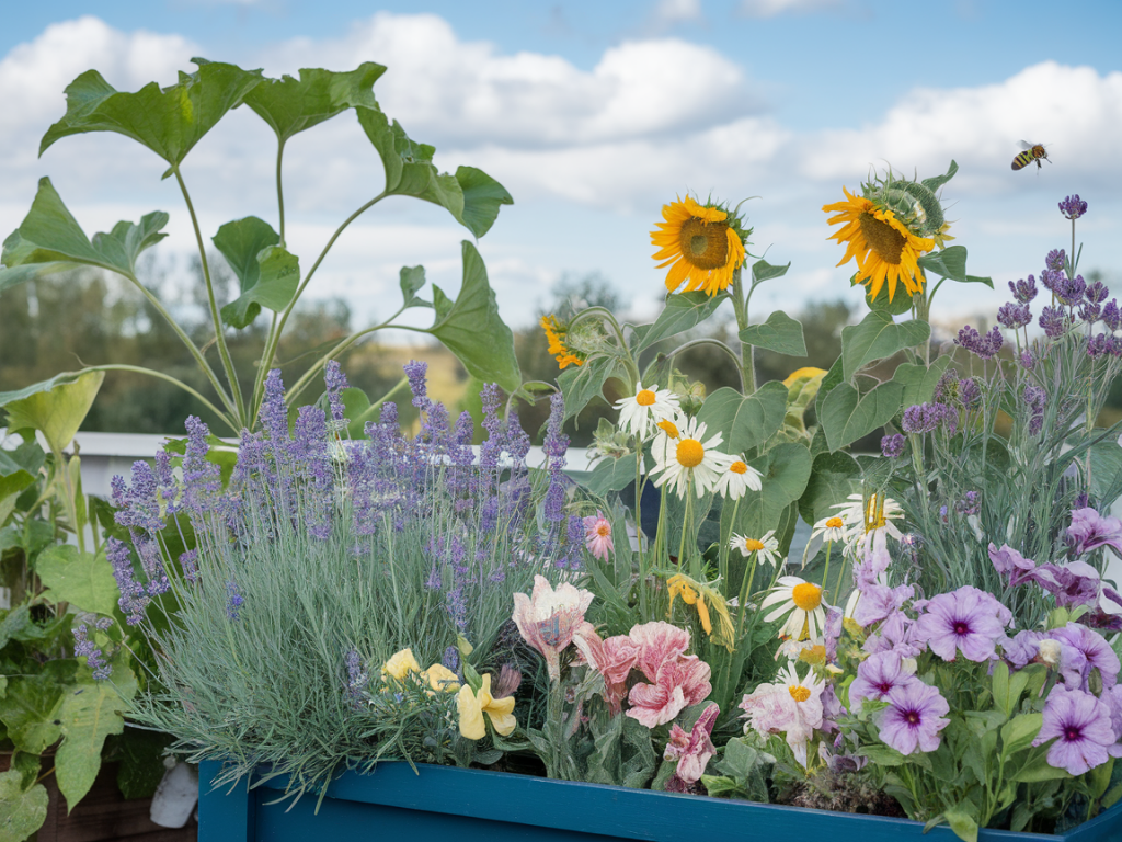 Wie baue ich im balkonkasten eine bienenfreundliche blütenoase an?